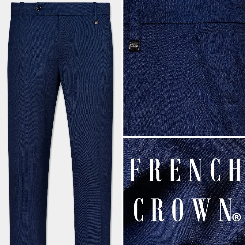 Cloud Burst Blue Wool Rich Pant