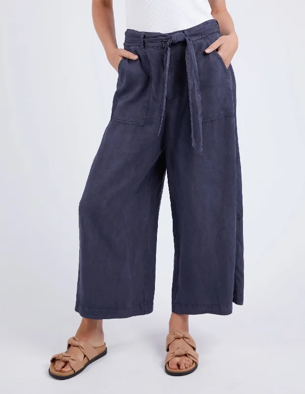 Elm Bliss Washed Pant Washed Navy