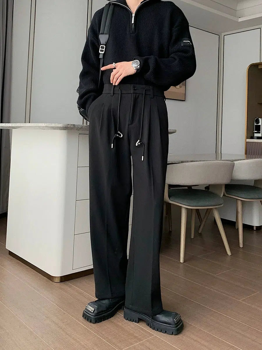 Fleece Straight-leg Casual Pants