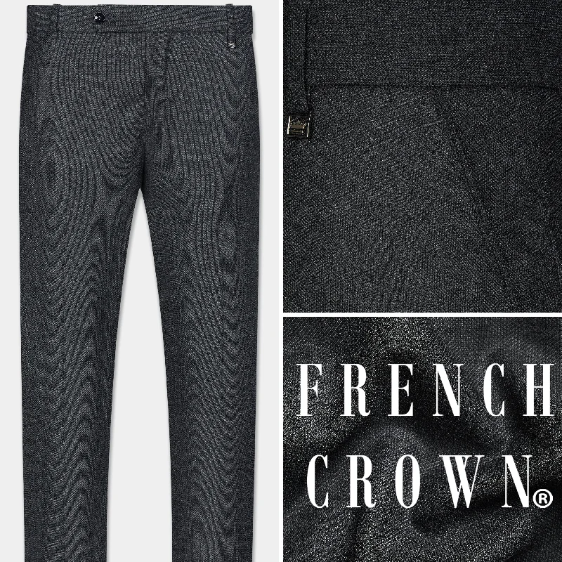 Gunmetal Grey Wool Rich Pant