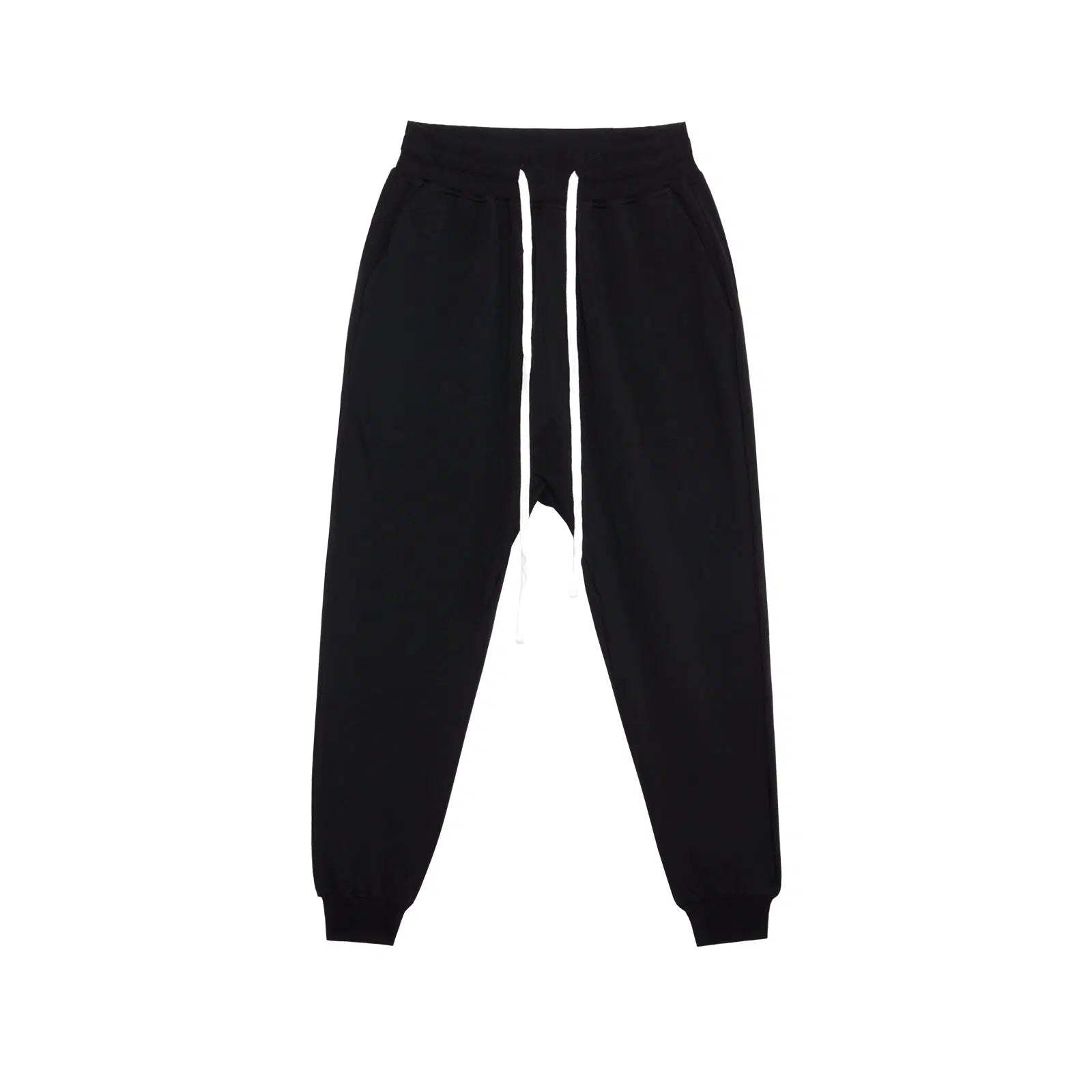 Slim-Fitting Stitching Crotch-Drop Sweatpants