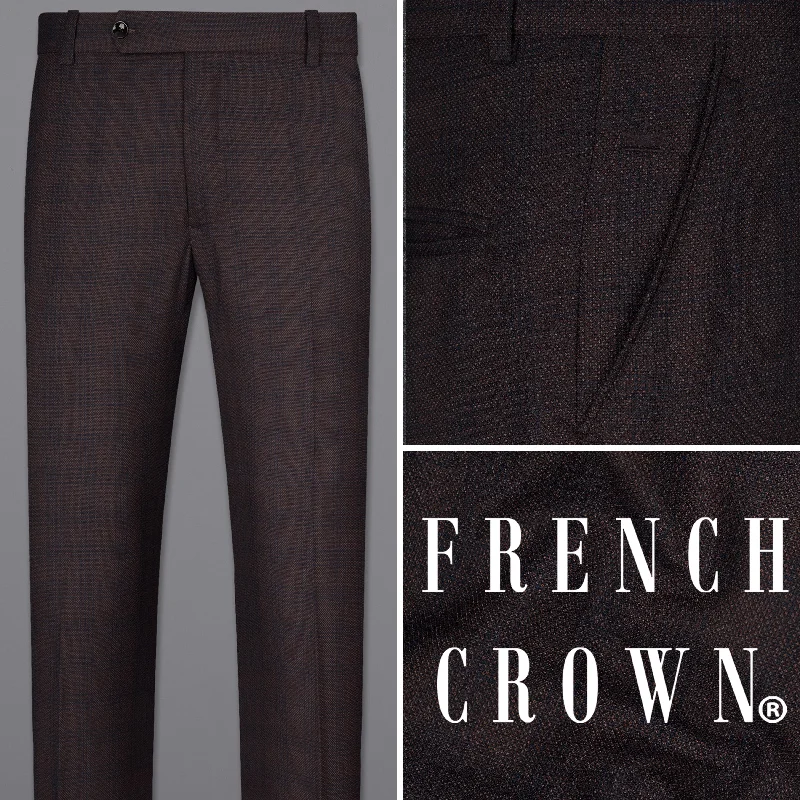 Thunder Brown Subtle Checkered Woolrich Pant