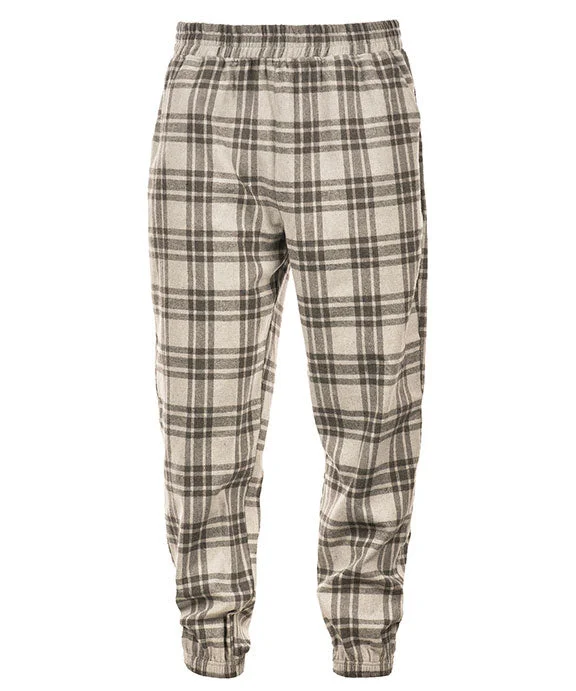 B8810 - Burnside Unisex Flannel Jogger Pants | Grey/Steel