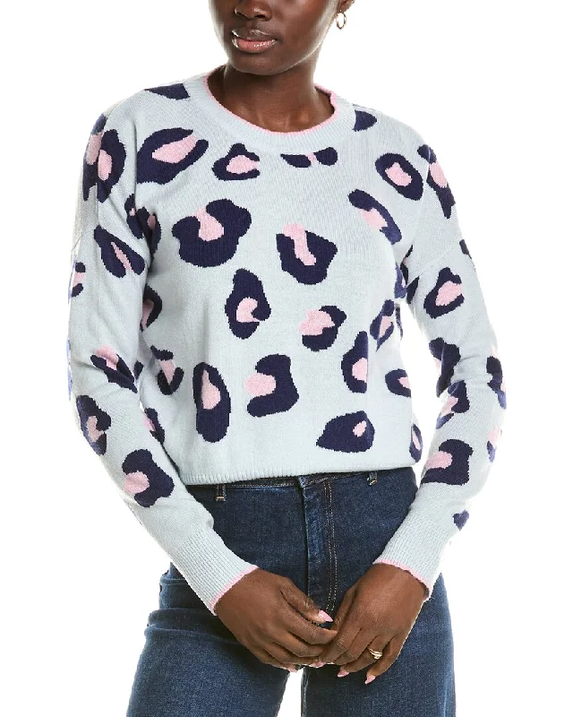 Brodie Cashmere Wool & Cashmere-Blend Intarsia Leopard Jumper