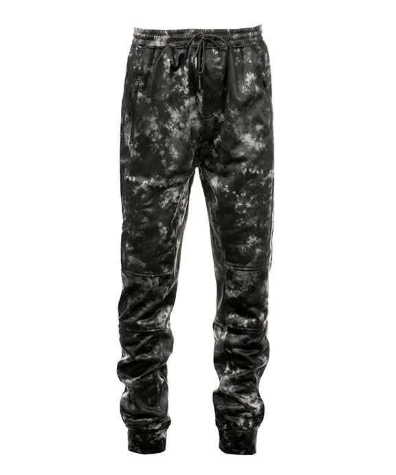 BU8801 - Burnside Mens Go Anywhere Performance Jogger Pants | Black Tie Dye