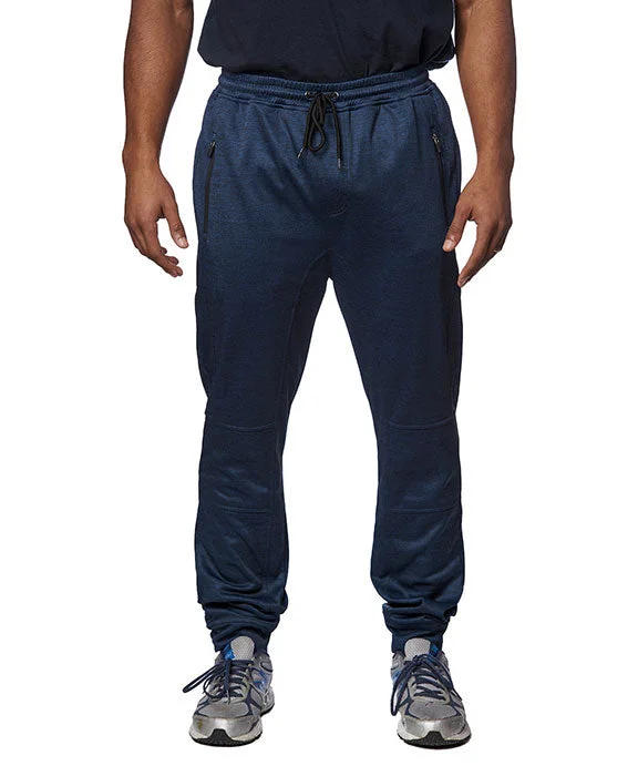 BU8801 - Burnside Mens Go Anywhere Performance Jogger Pants | Heather Navy