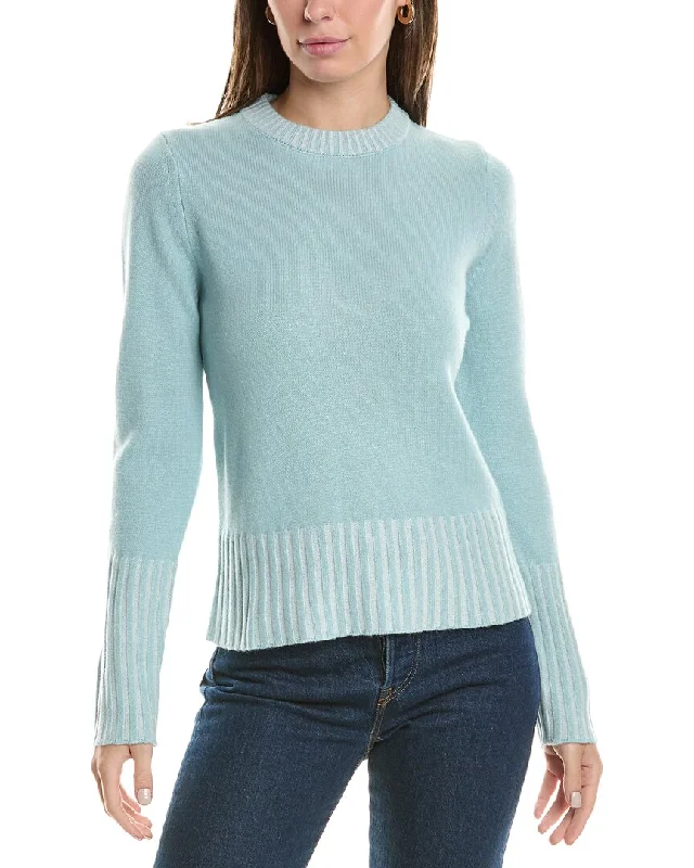 Forte Cashmere Plaited High Rib Cashmere Sweater