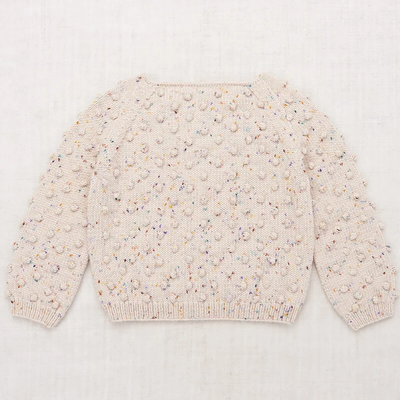 Popcorn Sweater in Iris Confetti by Misha & Puff