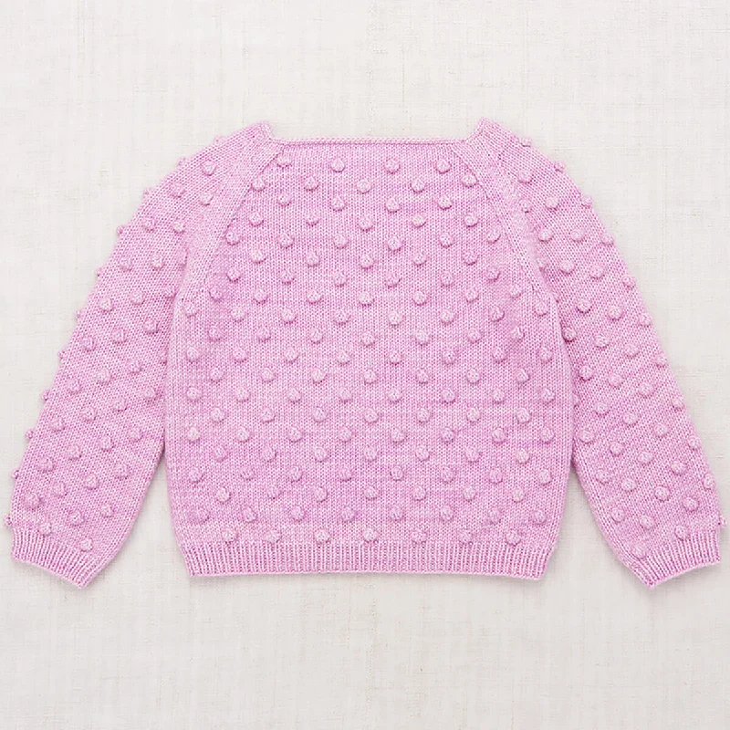 Popcorn Sweater in Pink Lilac by Misha & Puff