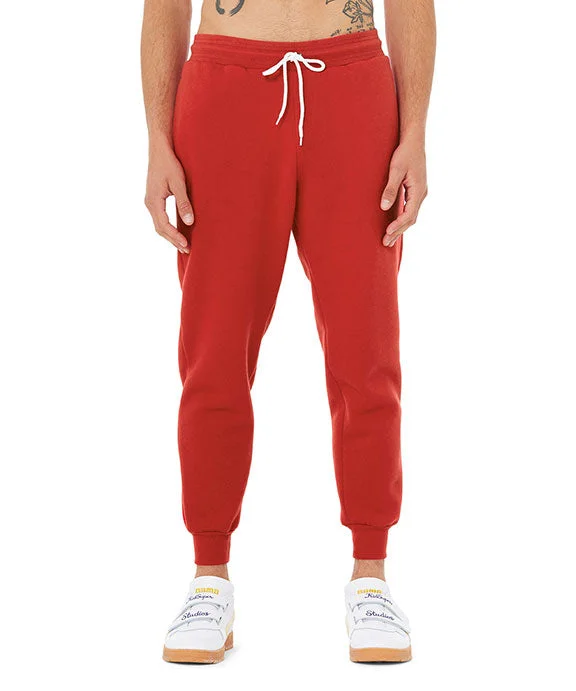 3727 - Bella + Canvas Unisex Jogger Sweatpants | Red