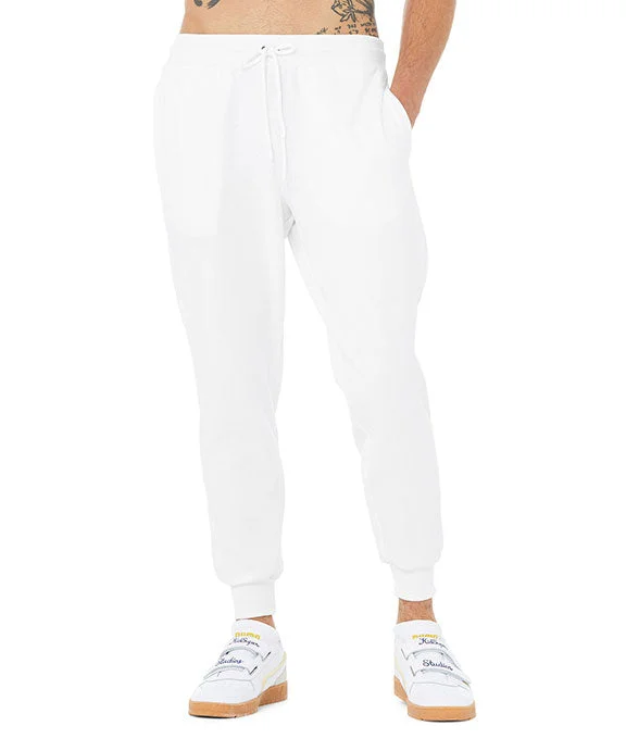 3727 - Bella + Canvas Unisex Jogger Sweatpants | White