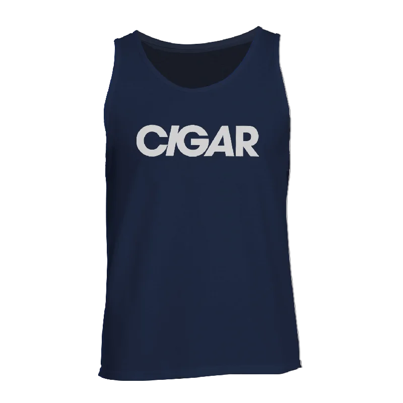 CIGAR - "Logo" (Navy) (Tank Top)