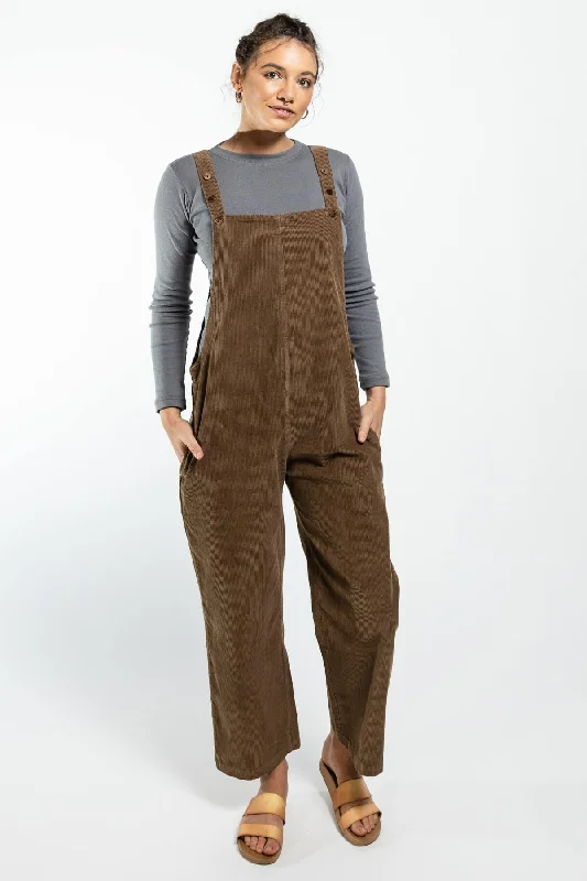 Corduroy Overalls - Peanut