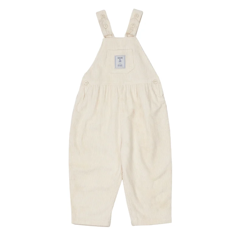 Goldie & Ace Sammy Cord Overalls - Cream