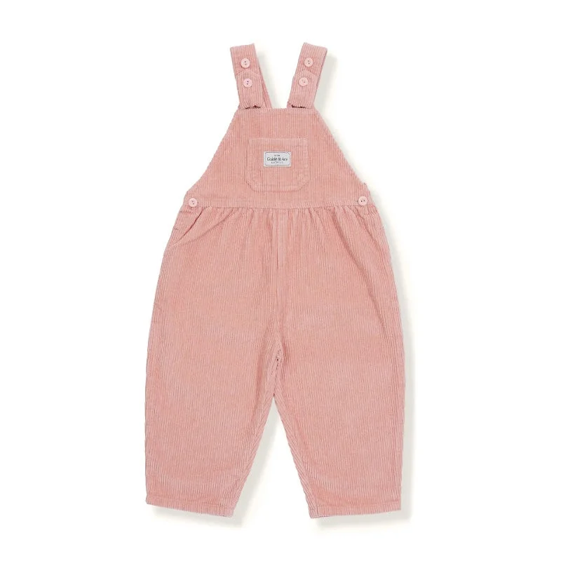 Goldie And Ace Sammy Cord Overalls - Peach