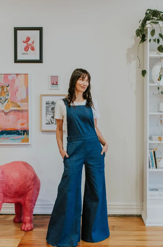 Sass' Overalls in Raw Denim