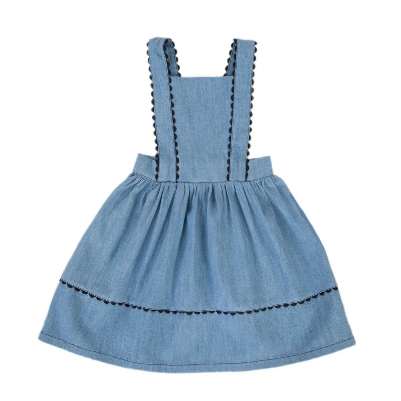 Peggy Earla Pinafore - Denim