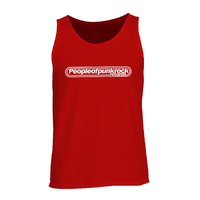 POPR Records - "Lag Logo" (Red) (Tank Top)