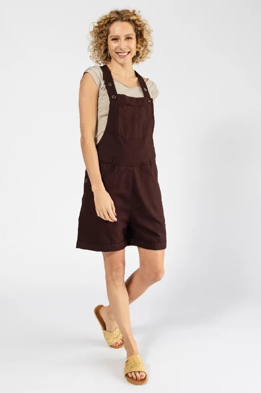 Short Traveller Overalls - Chocolate