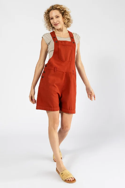 Short Traveller Overalls - Rust