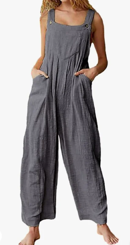 Gray Pleated Front