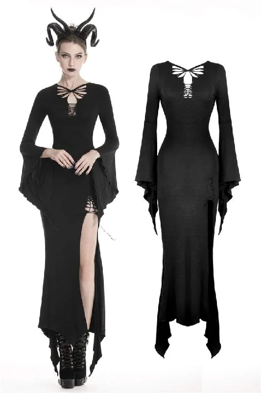 Women's Gothic Hollow Out Maxi Tight Dresses