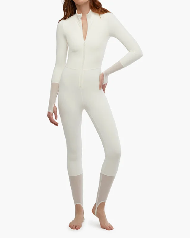 Zip Front Stirrup Jumpsuit